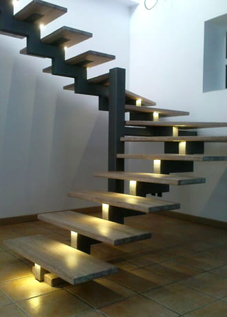 Пример лестницы на монокосоуре