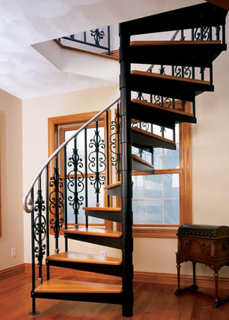 Пример винтовой лестницы