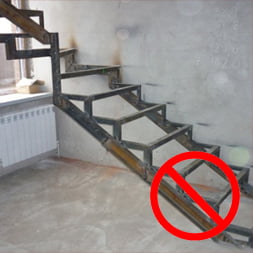 Стальные лестницы с отделкой под ключ